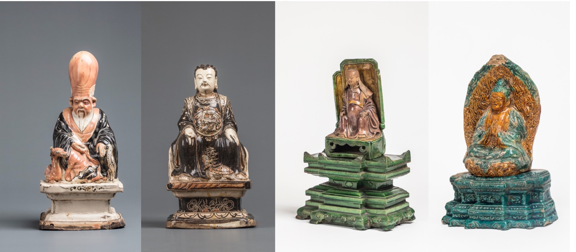 彩色陶製羅漢像集成